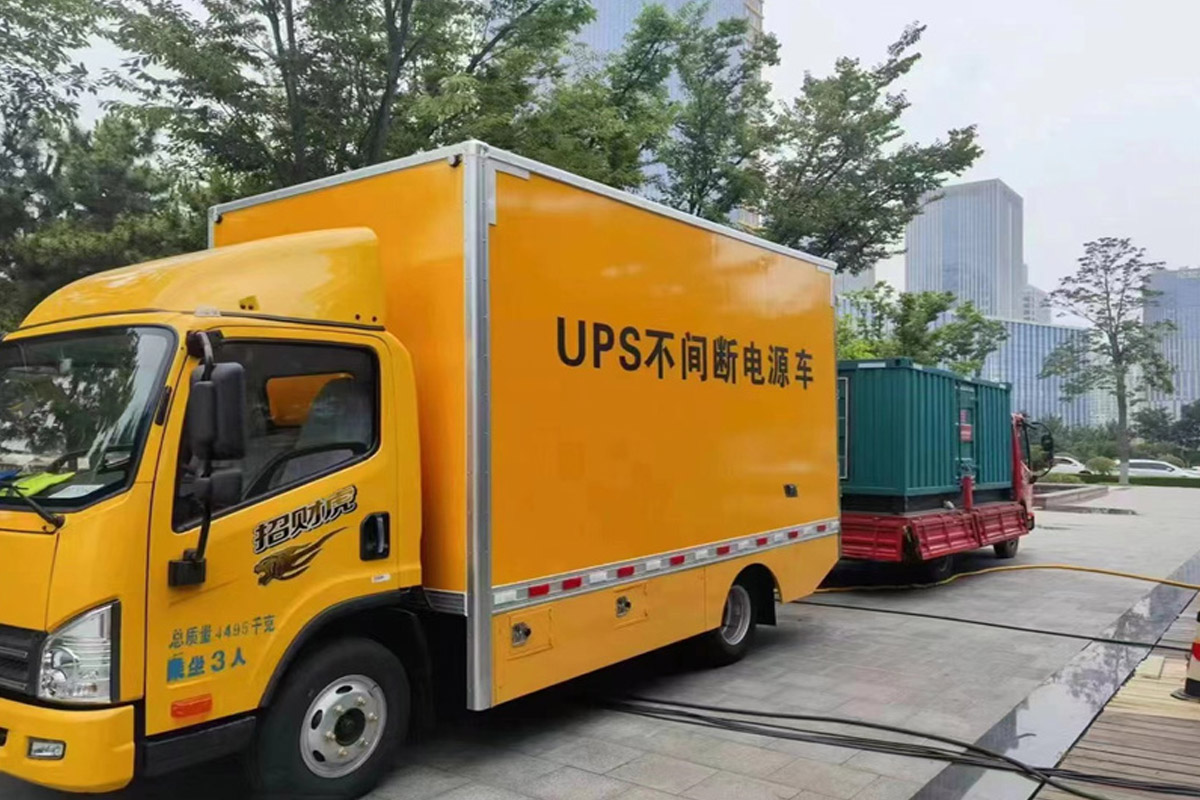 石台发电机租赁施工现场