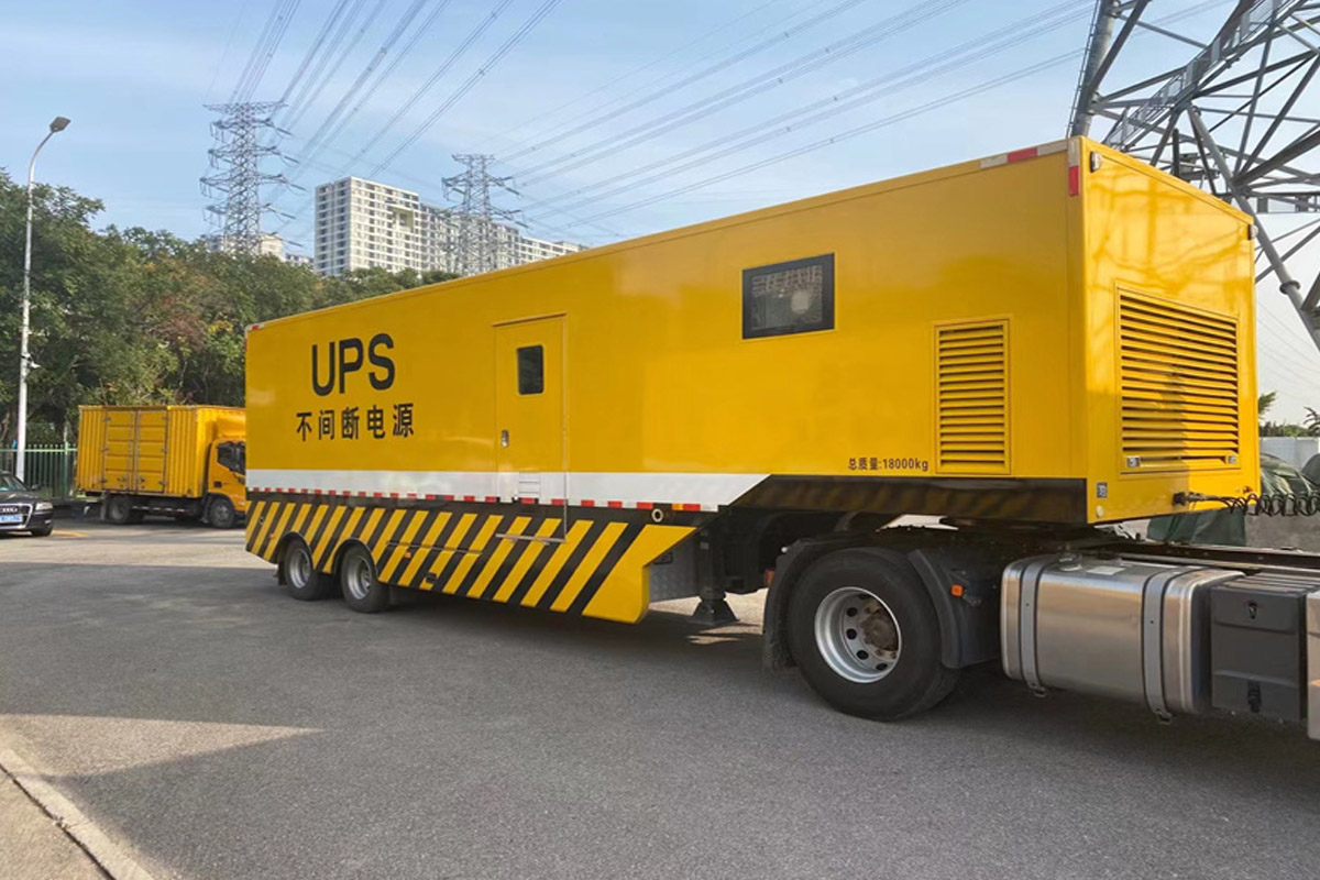 石台发电机租赁施工现场